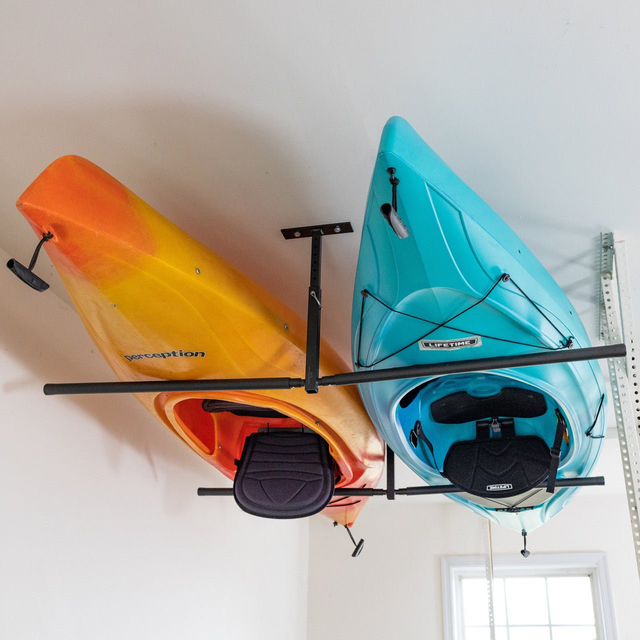 Hi-Port 2 Kayak Ceiling Rack | Adjustable Overhead Storage Mount - Vibe Kayaks product image