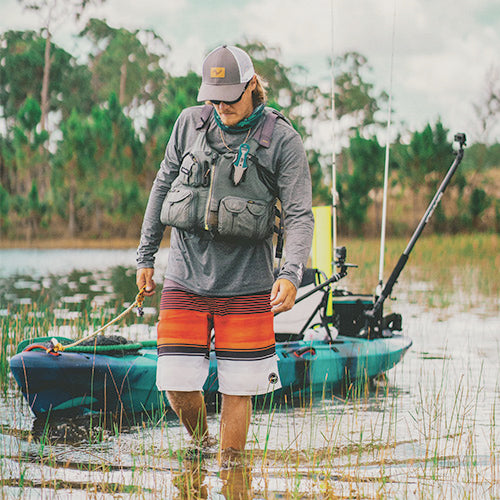 Portage en eaux peu profondes avec Vibe Kayak