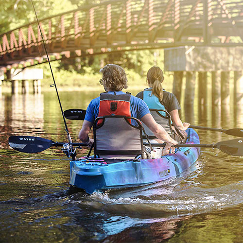 Vibe Yellowfin 130t is great for tandem paddling