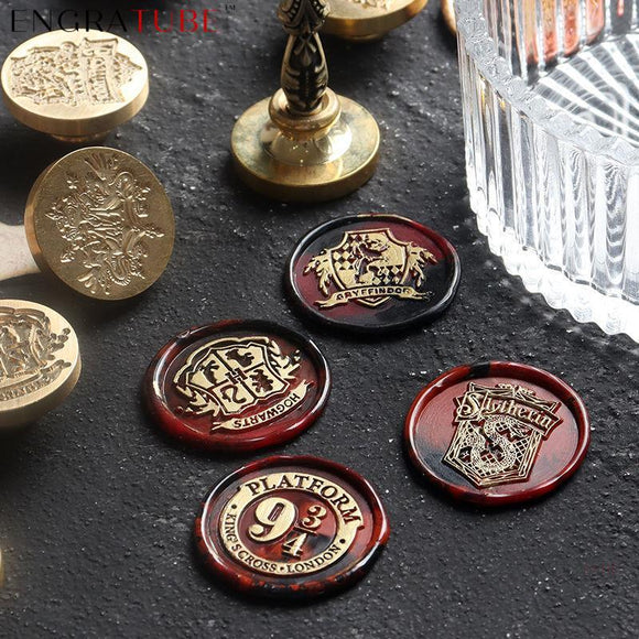 30mm Sealing Wax Stamp Magic Owl Post Blessing School Badge Dense Stamp  Ancient Craft Wax Seal Stamp Decor Wedding Post Gifts