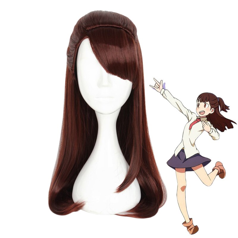 Anime Little Witch Academia Kagari Atsuko Wig Cosplay Costume Akko Wom