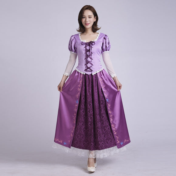 Rapunzel Cosplay Costume For Adult Kids Princess Rapunzel Costume Dres ...