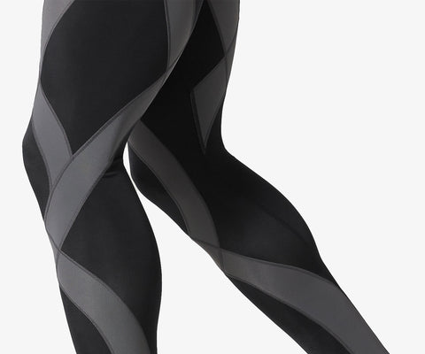 close up image detail of endurance generator tights