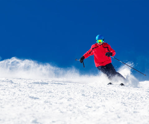 skiier on mountain