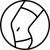 compression knee sleeve icon