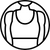 compression sports bra icon