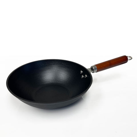 Home EC Carbon Steel Wok pan for Electric, Induction and Gas