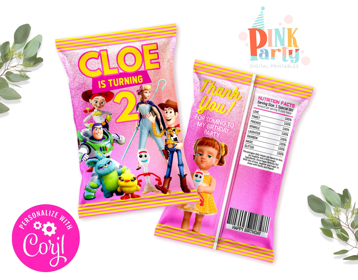 TOY STORY CHIP BAG WRAPPER EDITABLE TEMPLATE – hellopinkpartyshop