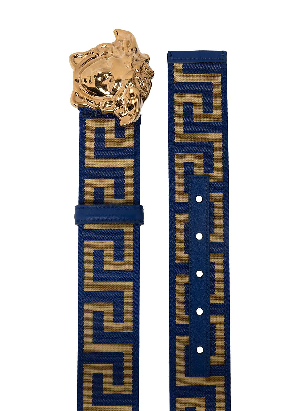 Versace Blue Greca Key Belt – David Lawrence