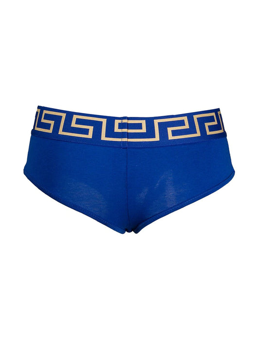 Versace Blue Greek Key Swim Bikini Bottom – David Lawrence