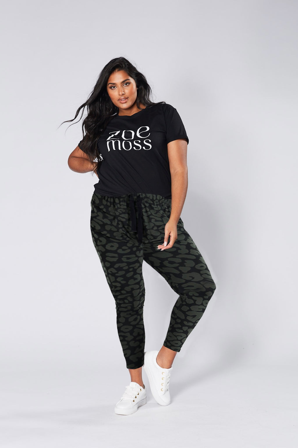  Saloogoe Womens Joggers with Pockets Comfy Trousers Aesthetic  Clothes Leopard Black XL : Clothing, Shoes & Jewelry