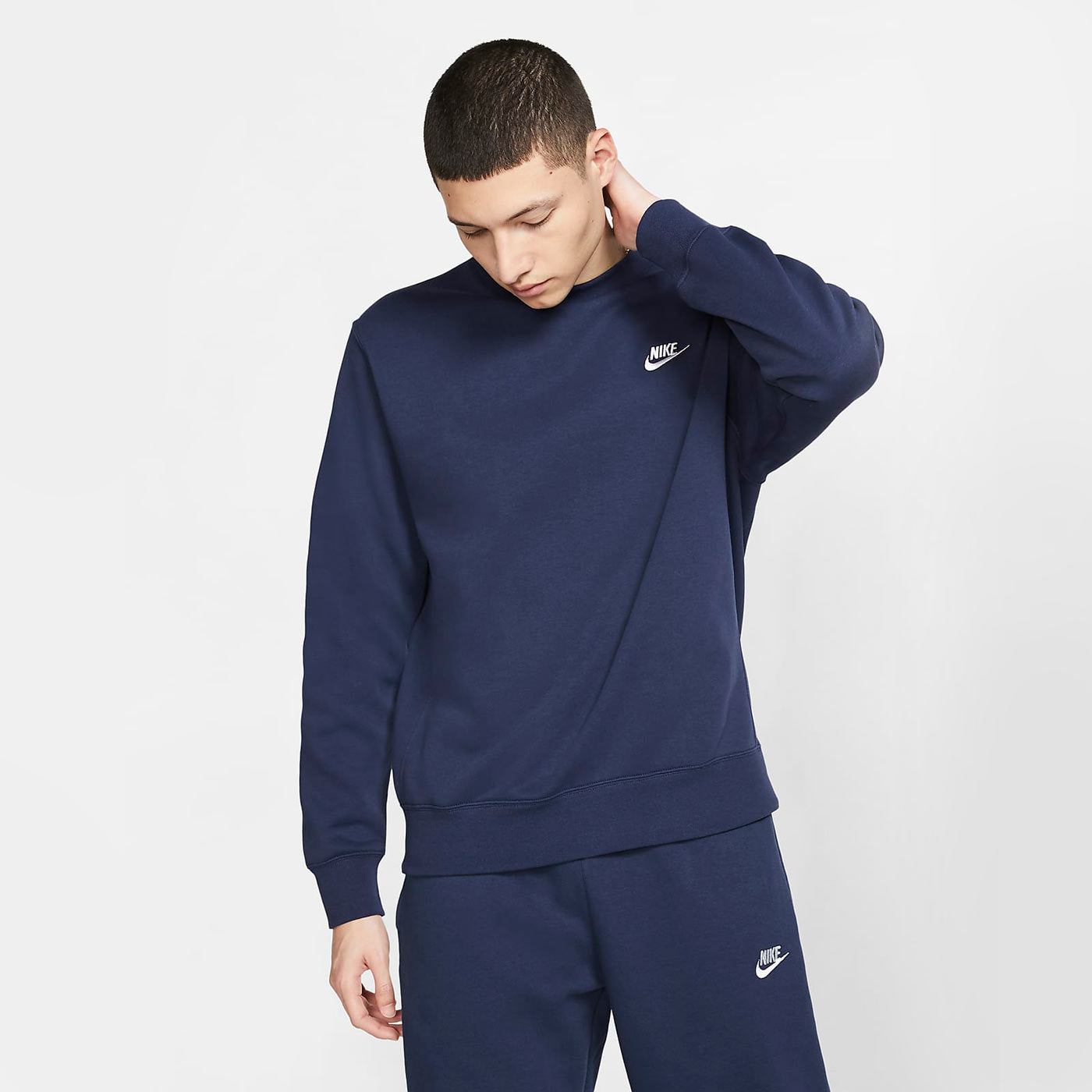 Contra la voluntad Destino Contradicción Nike Sportswear Club Fleece Midnigth/White – Brands Democracy