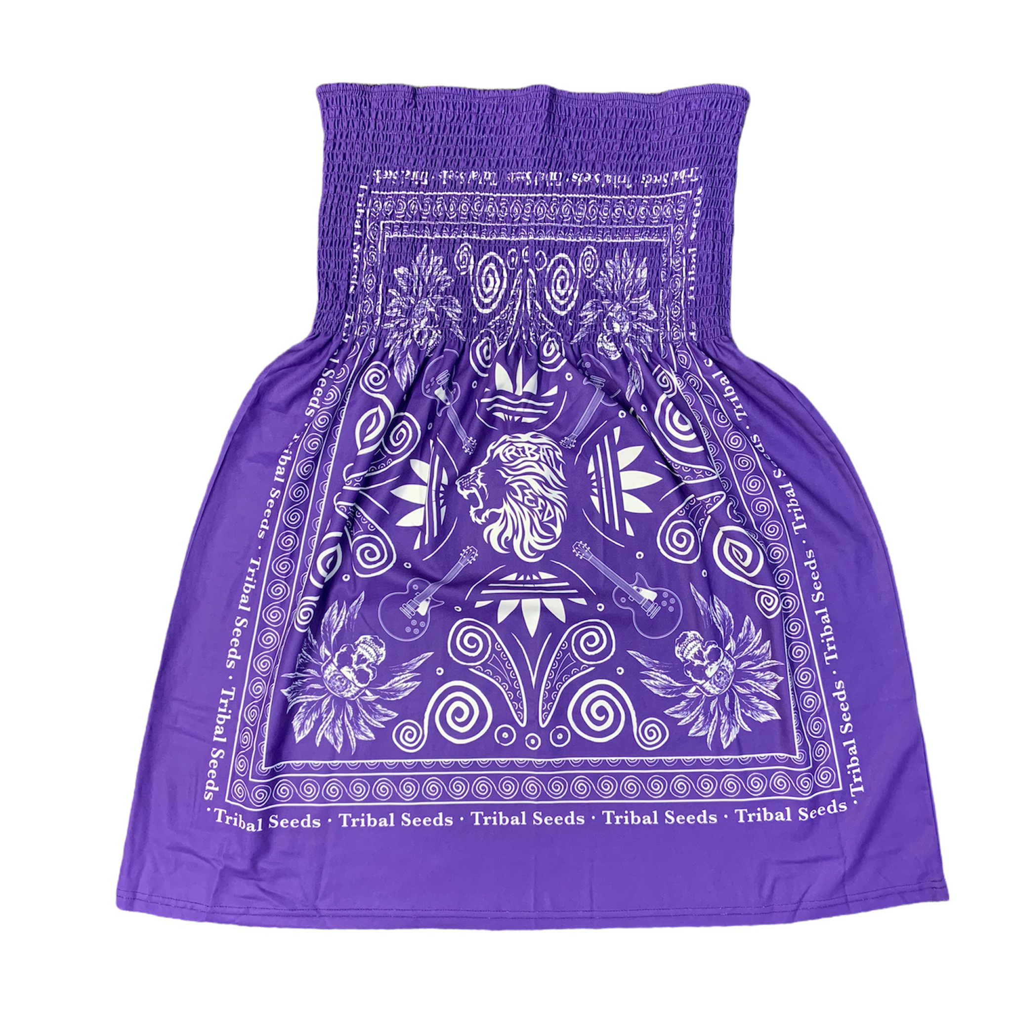 Women's Bandana Summer Dress (Purple)