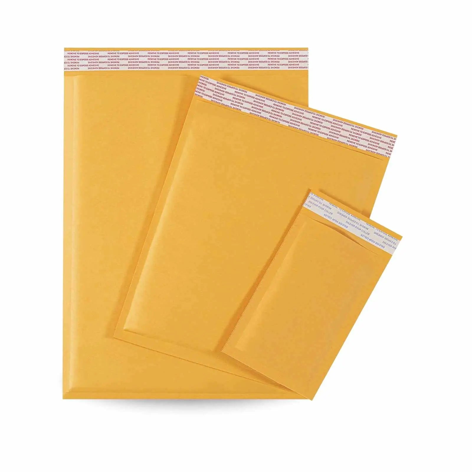 4 x 8 - #000 Self-Seal Kraft Bubble Mailers 50 Per Case
