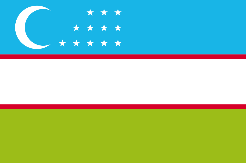 ウズベキスタン共和国国旗,ウズベキスタン