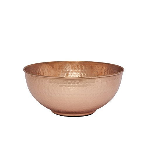 Solid Copper Stone Hammered Beating and Mixing Bowls - 3 Piece Set