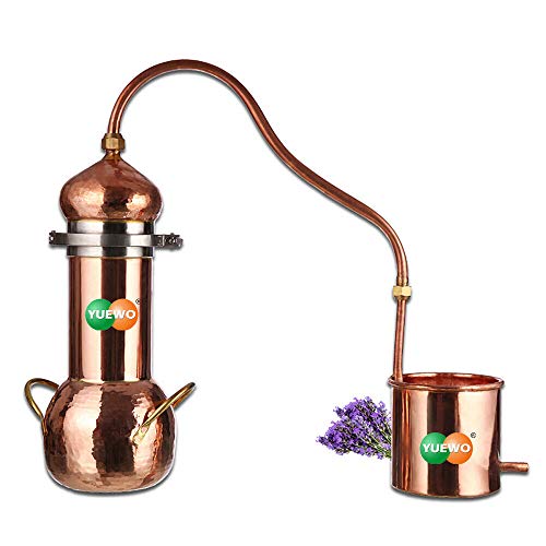 Copper Alambic Distiller with Blown Glass Serpentine 1 Litre :  : Home & Kitchen