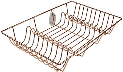  Metaltex Aquatex Copper Dish Drainer with Tray, Metal