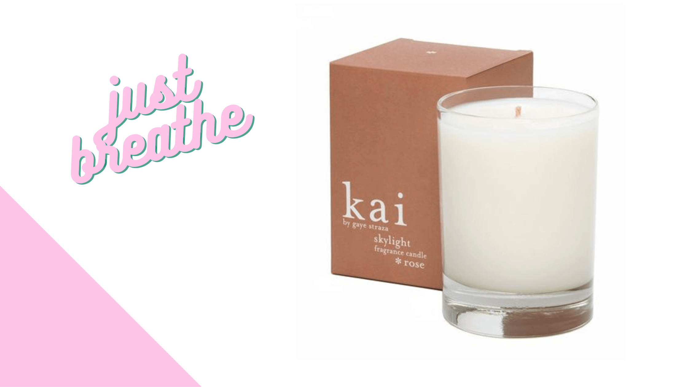 Kai Candle with Gardenia and Rose, Soy and Coconut Blend 