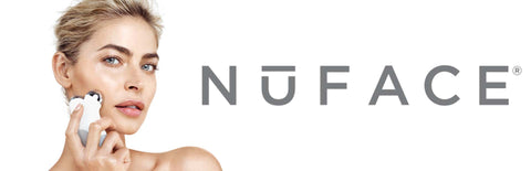 model holding nuface trinity with logo 