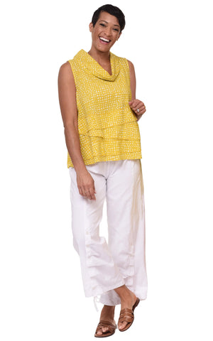 Leilani Womens Sleeveless Top in Goldfish - Apparel Garden