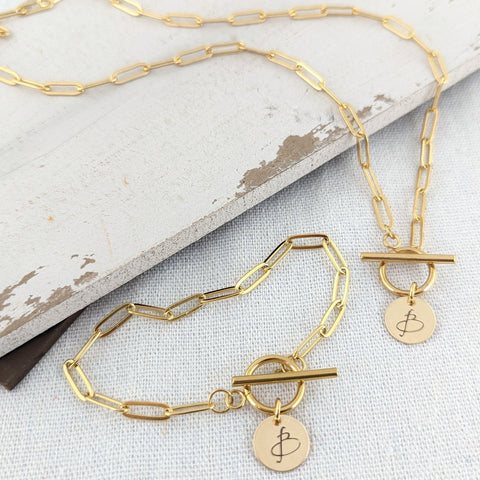 Matte Gold Heavy Paperclip Chain Necklace - Seeds Jewelry