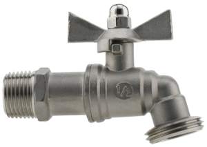 Plumbeeze Hose Bibbs MPT x GHT Stainless Steel 200 PSI 1/2" x 3/4"