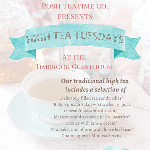 Colorful High Tea Tuesday Flyer