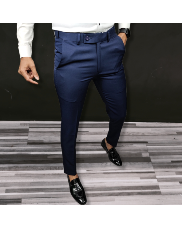 Adam Skinny Fit Mid Rise Lycra Stretch Trousers - Buy Adam Skinny Fit Mid  Rise Lycra Stretch Trousers online in India