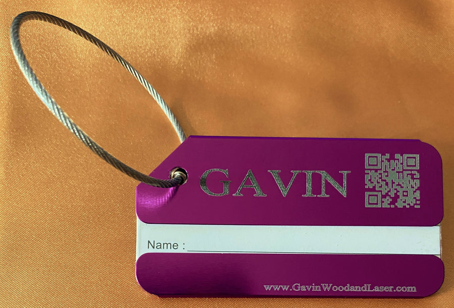 Metal Luggage Tag - Aluminum - 3.85 X 2 inches - YourBagTag