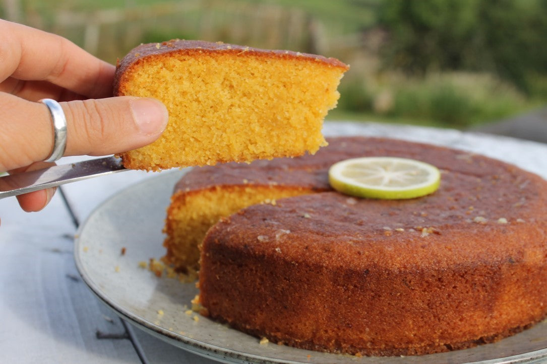 Settlers Honey - Lemon Polenta Syrup Cake Recipe