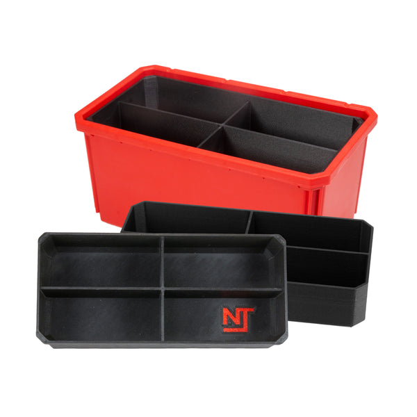 Plastic Shelf Bins  Parts Bins with Dividers