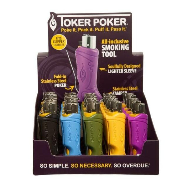 Toker-Poker Display - 25ct - Clipper Lighter