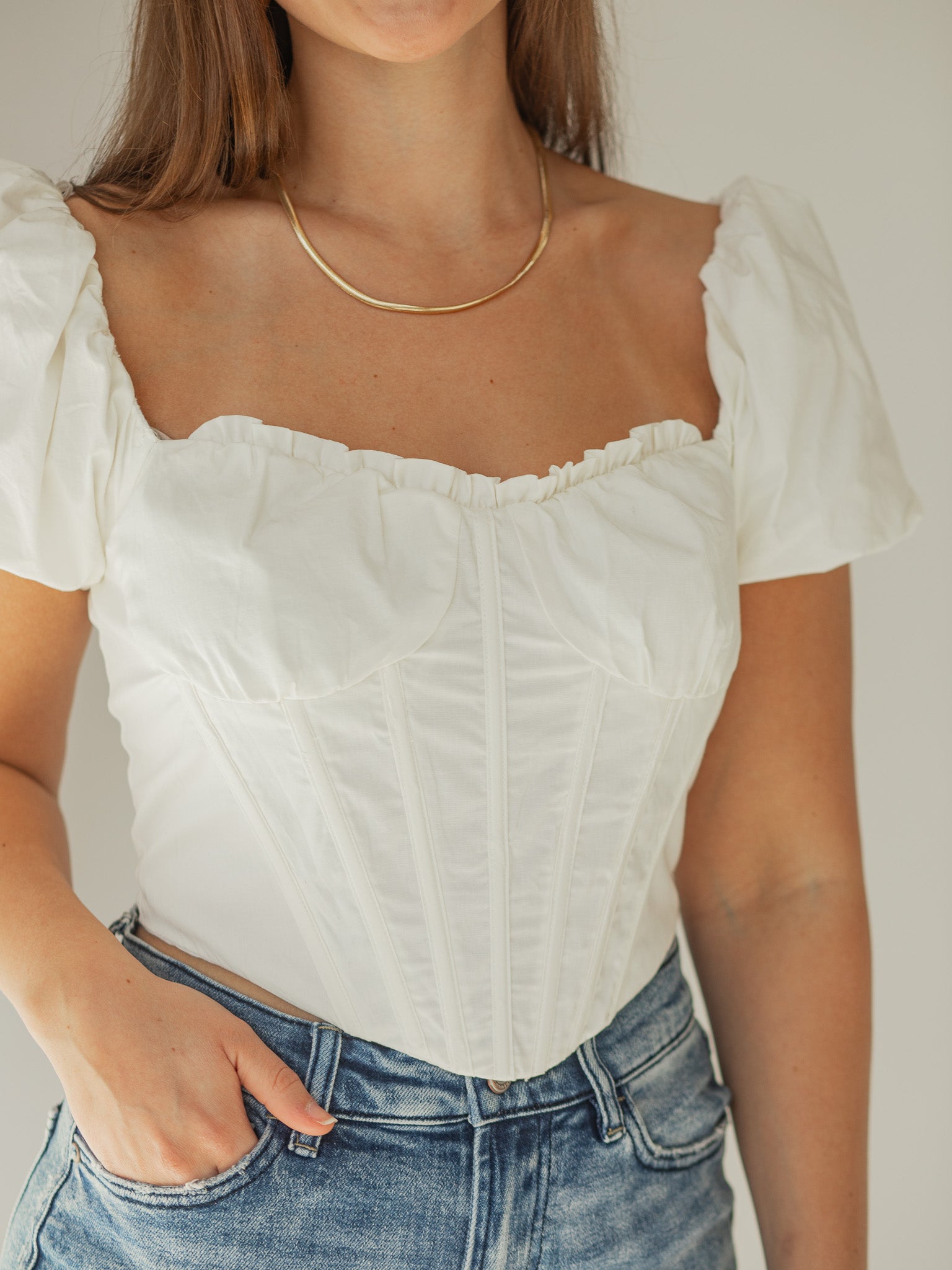 Henley Snap Button Crop Top – Rose & Remington