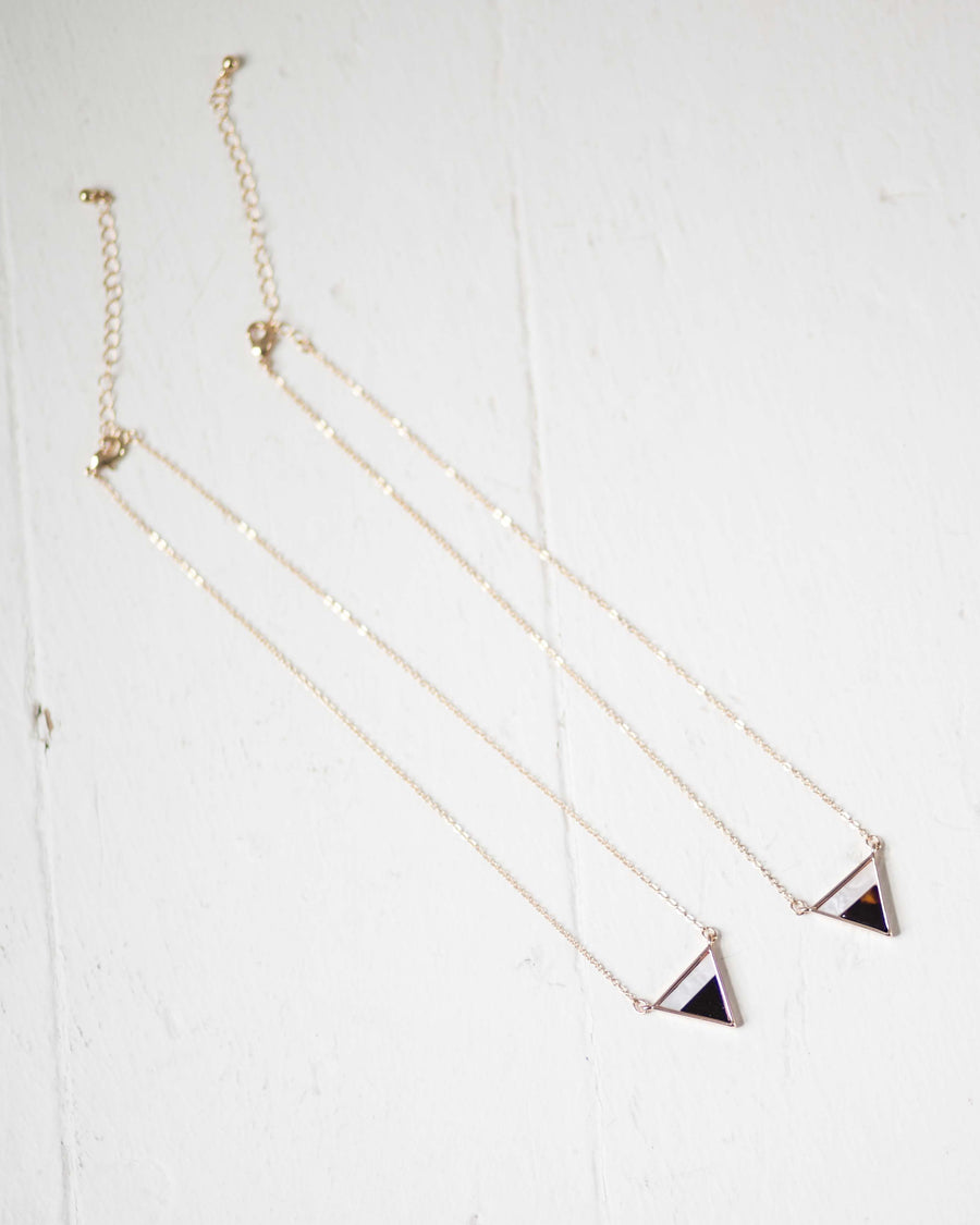 tiffany triangle necklace