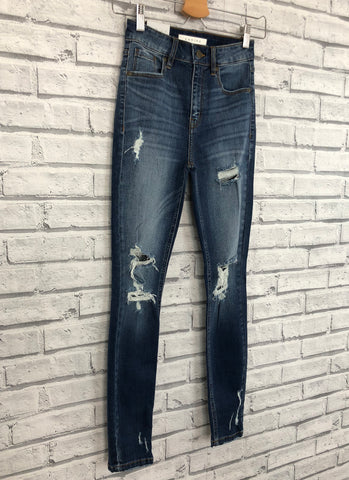 bella high rise skinny ankle jeans