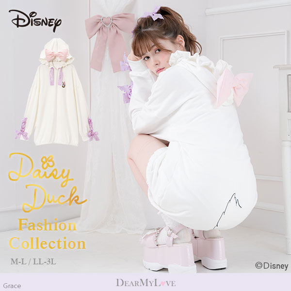 【Disney Daisy Duck】イメージミニ裏毛ワンピース