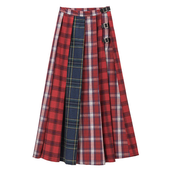 【LS】【Rabintage】Fascinate Check Long Skirt