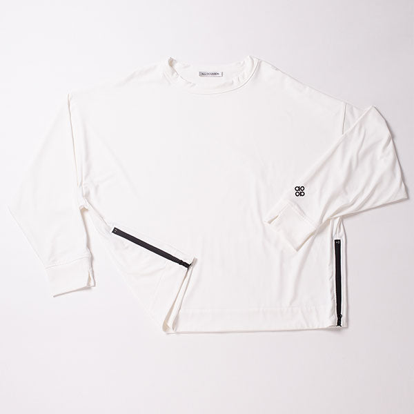 【stepup対象】Side waterproof zip long sleeves tee