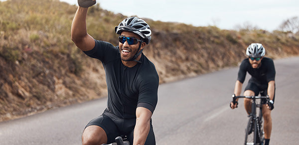 Two Cyclists Enjoying their ride