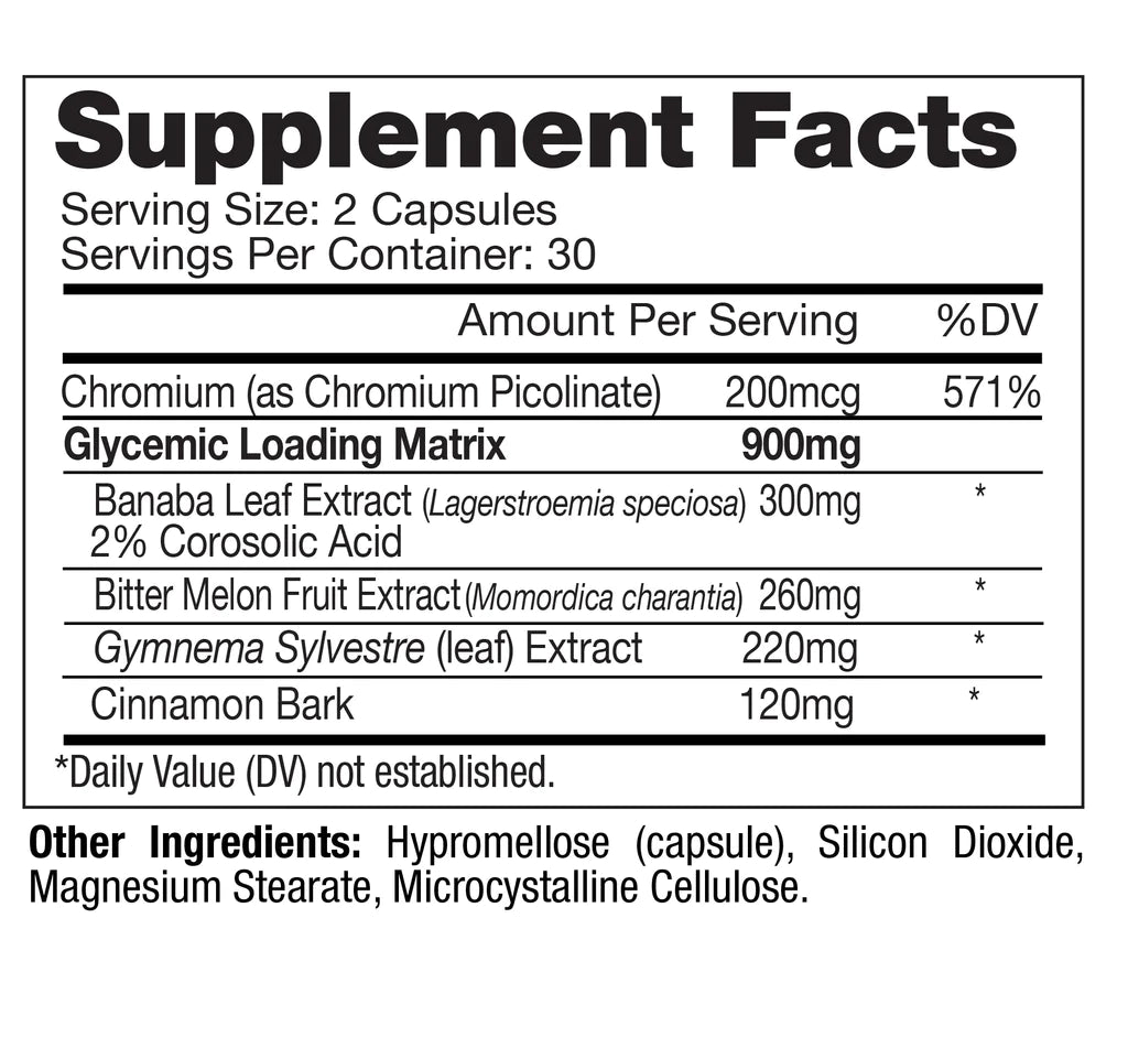 ILOAD Supplement Fact Panel