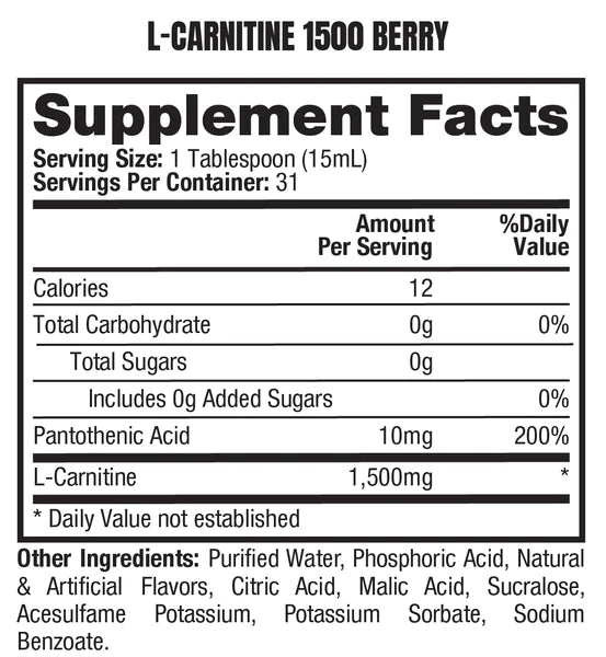 L-Carnitine 1500 Berry SFP