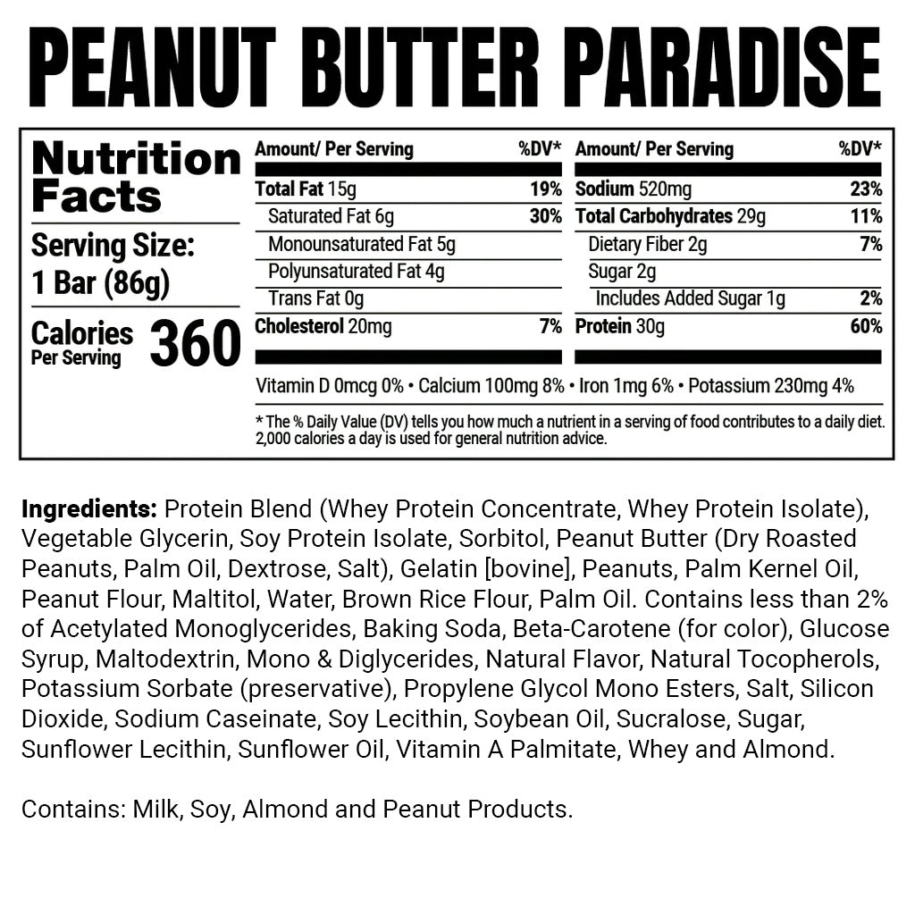 mybar NFP: Peanut Butter Paradise