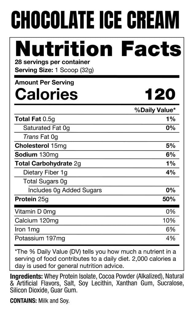 Whey Isolate Chocolate Ice Cream NFP