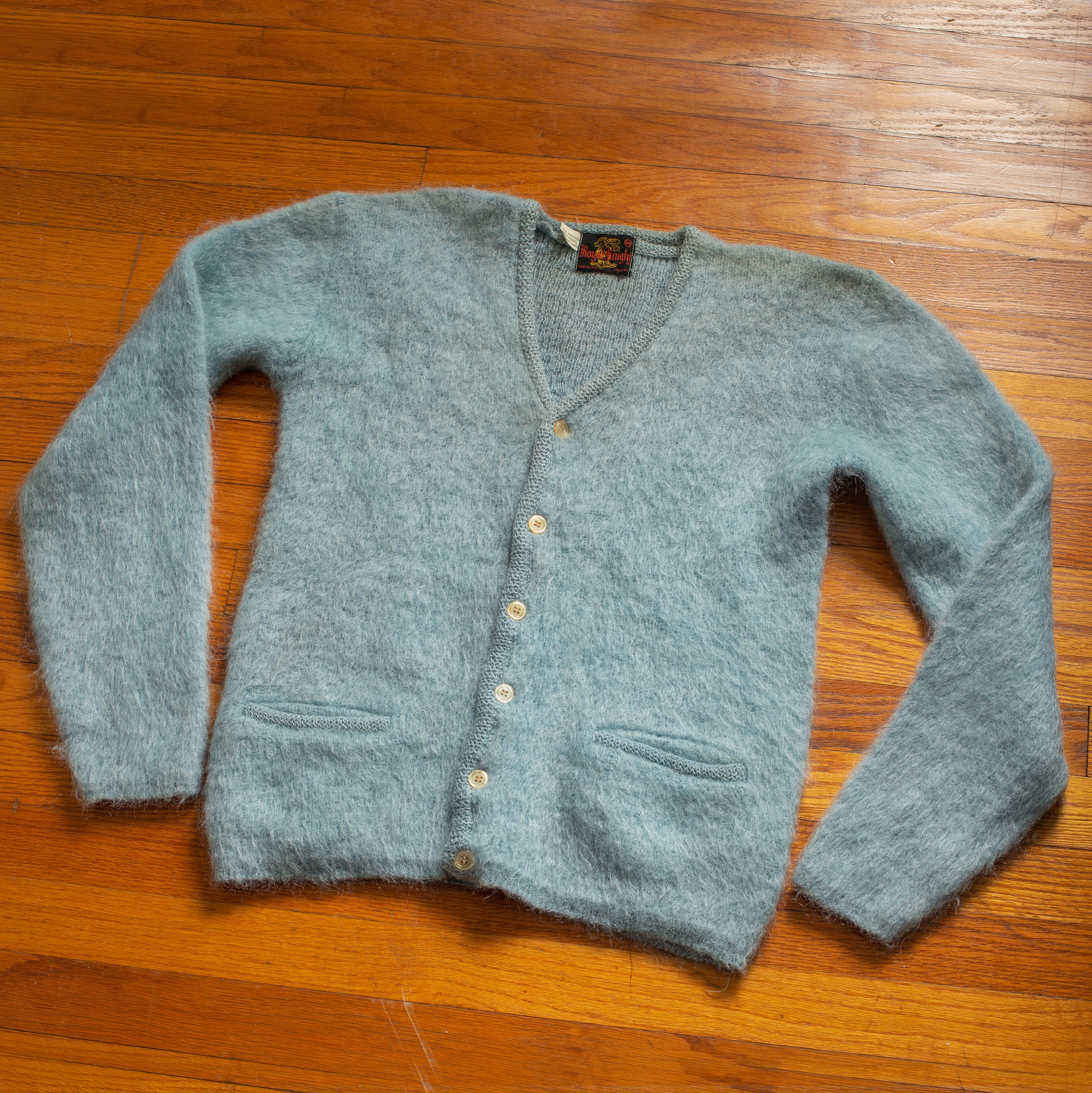 Vintage 1960s Shaggy Mohair Cardigan