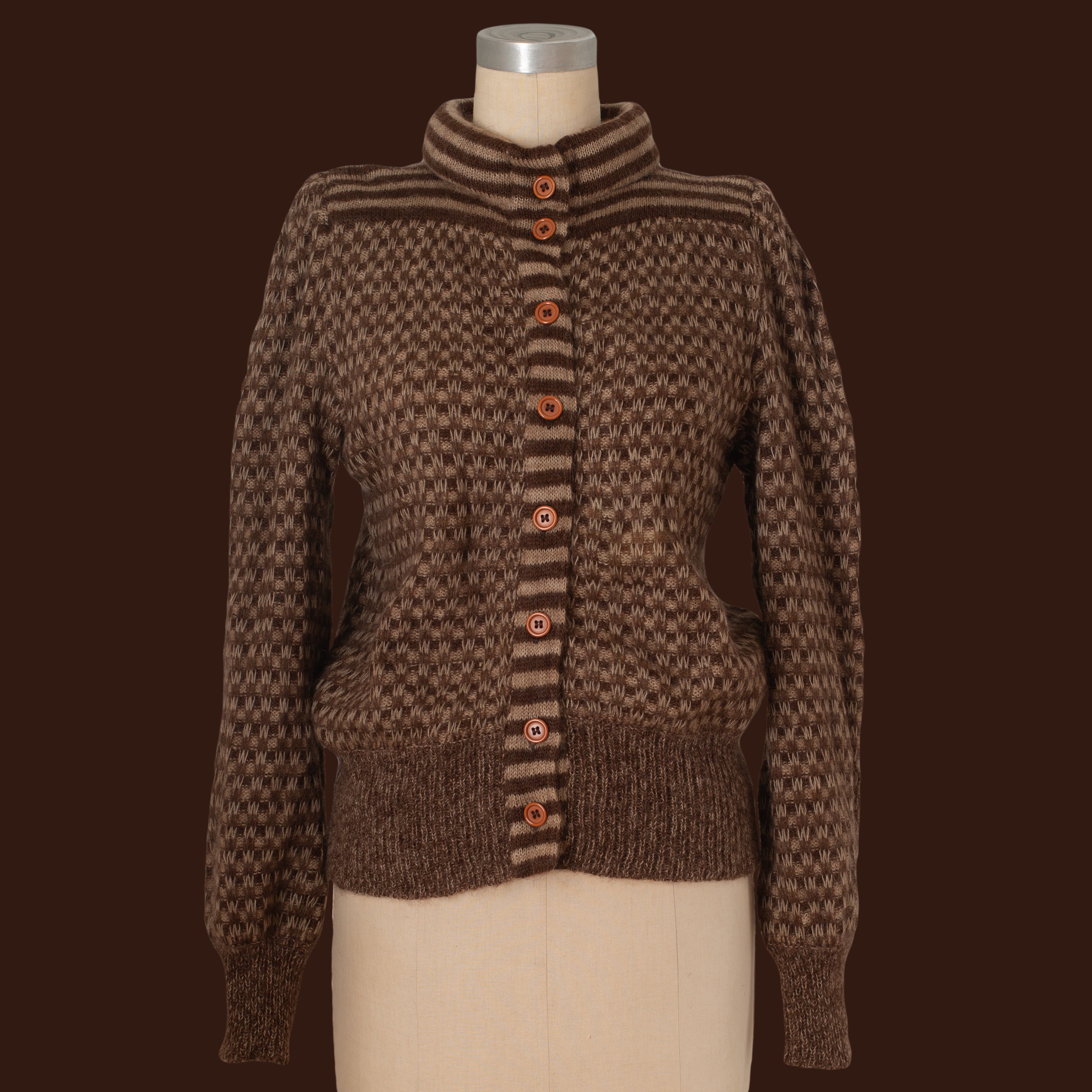 Vintage 1960s Jantzen Striped Mohair Cardigan – WORN