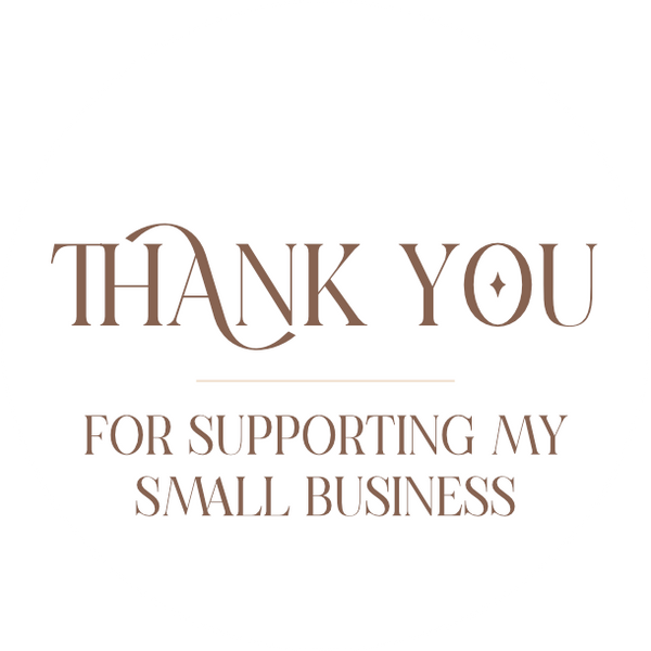Thank you for supporting my small business | Cashmere Black | Sticker ...