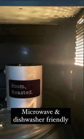 boom roasted the office themed sitcom ceramic coffee mug microwave and dishwasher friendly crockery for housewarming gift by posh the studio india