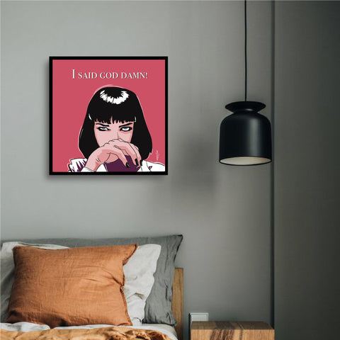 mia wallace pulp fiction wall art poster for room home decor wall art prints classic evergreen movie posters online amazon and flipkart posters