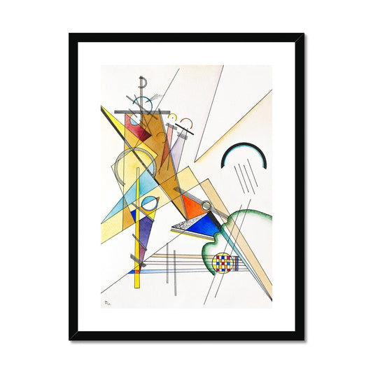 Composition 1944 - Wassily Kandinsky Abstract Framed & Mounted Print –  Chevron Art